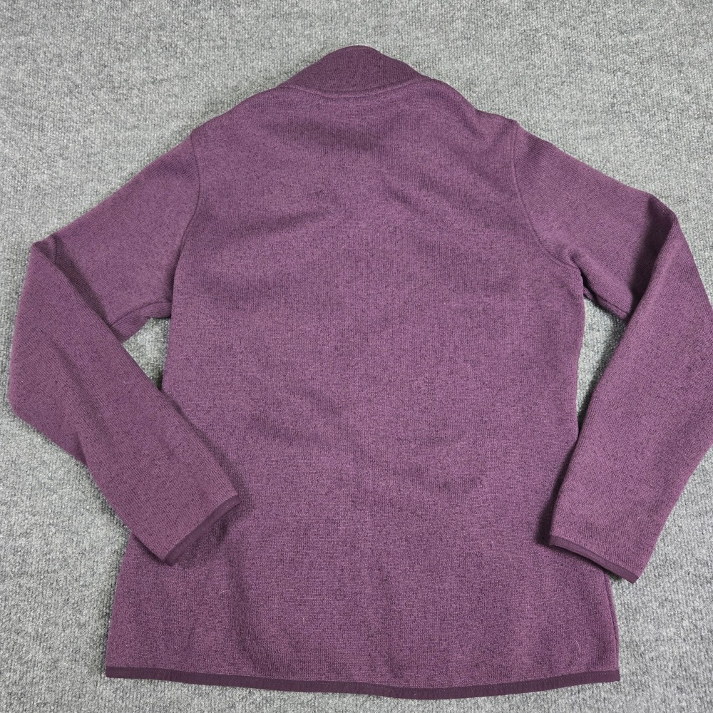 Eddie Bauer Fleece Jacket Womens Large Purple Full Zip Sweater Outdoor Hiking - Picture 4 of 7